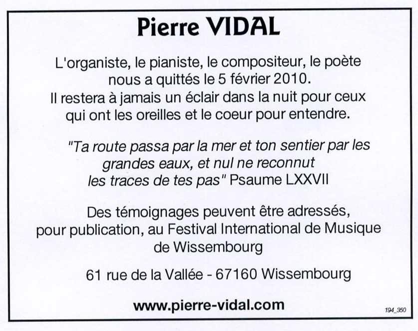 Annonce Vidal